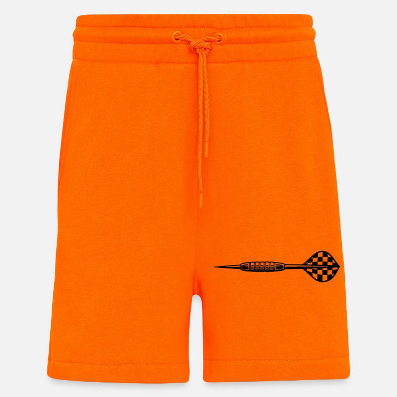 Lancer de fléchettes - Short bio décontracté fabriqué en UE - SUNSET ORANGE