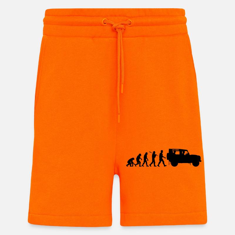 Defender 90 Évolution - Short bio décontracté fabriqué en UE - SUNSET ORANGE