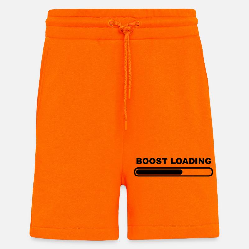 turbo car loading - Shorts - made by SPREAD - SUNSET ORANGE