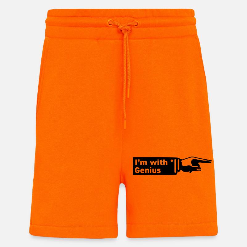 Im with Genius - Genie - Shorts - made by SPREAD - SUNSET ORANGE