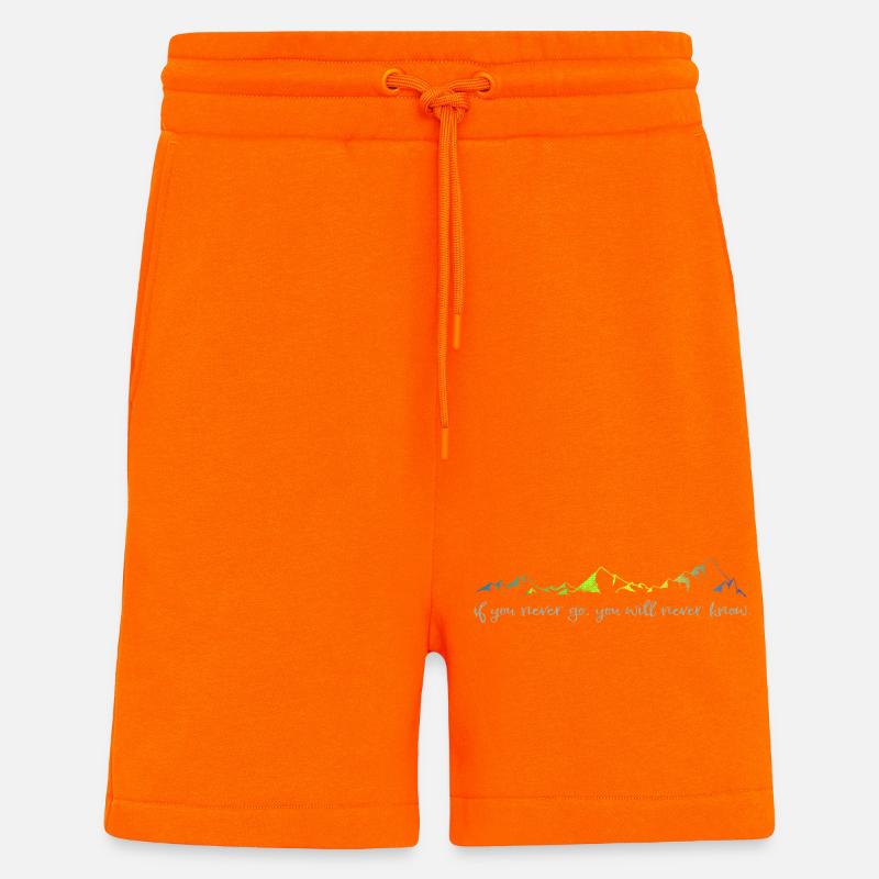 never go, never know - Shorts - made by SPREAD - SUNSET ORANGE