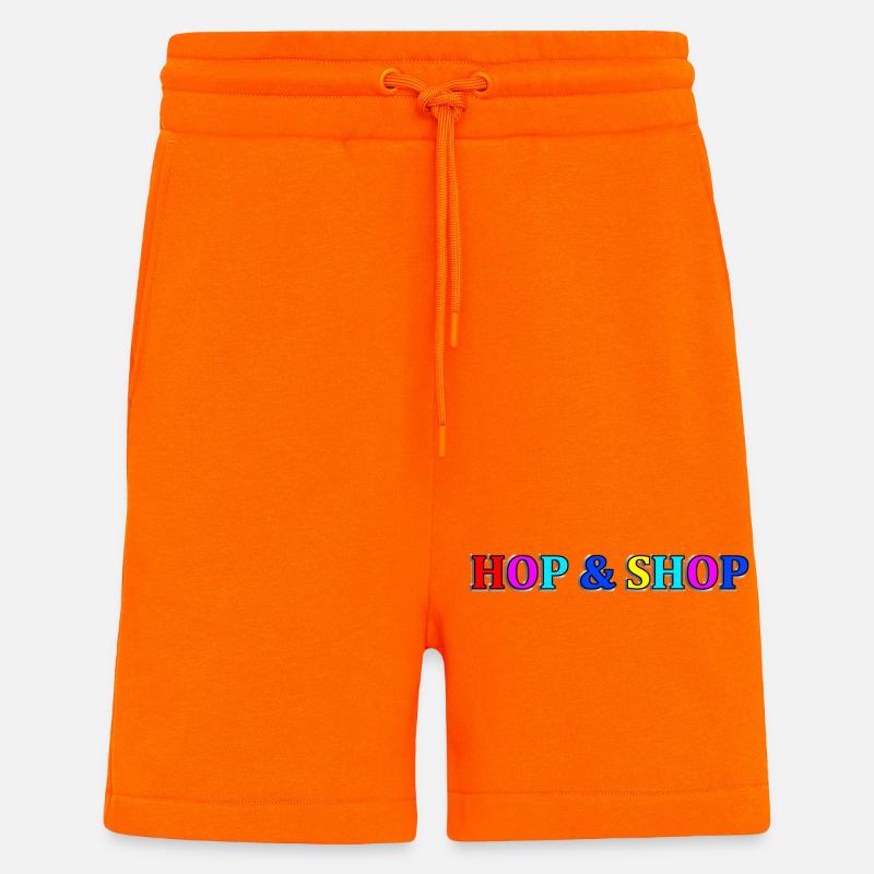 Hüpfen und Einkaufen - Shorts - made by SPREAD - SUNSET ORANGE