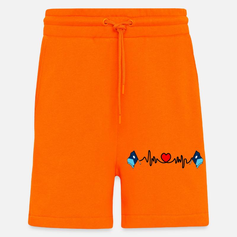 Herzfrequenz-Cardio für Minnesota - Shorts - made by SPREAD - SUNSET ORANGE