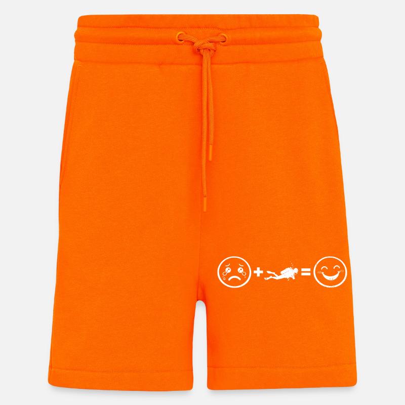 Klare Diving Botschaft - Shorts - made by SPREAD - SUNSET ORANGE