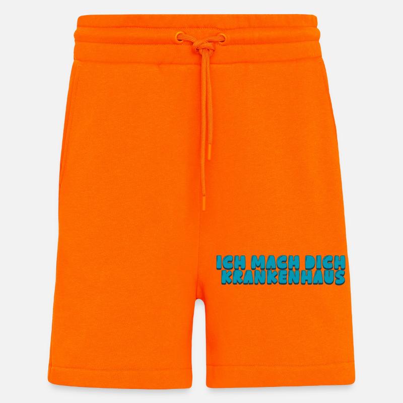 Ich mach dich Krankenhaus - Shorts - made by SPREAD - SUNSET ORANGE