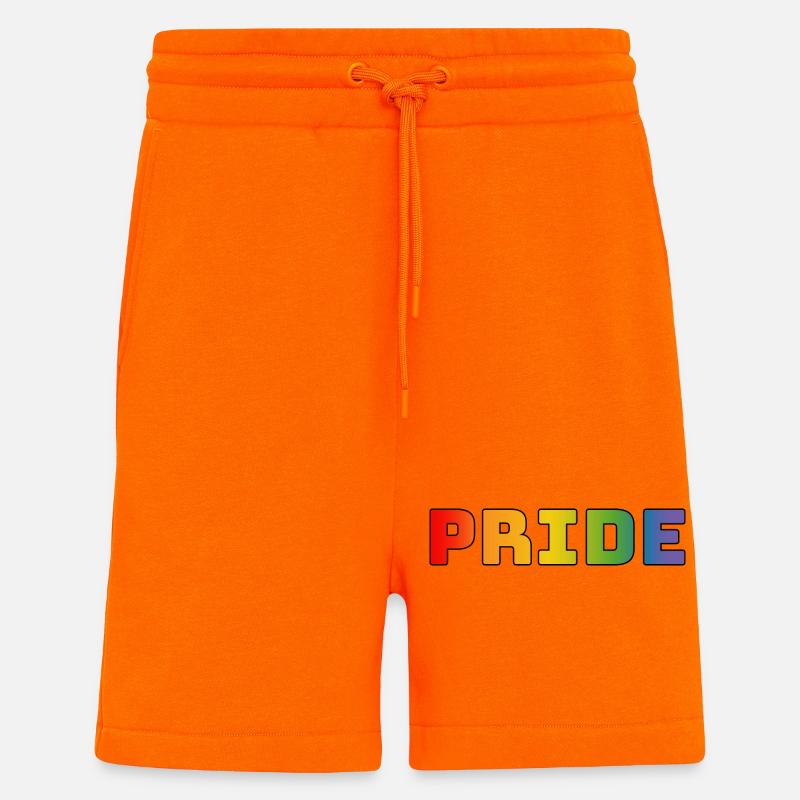 rainbow pride LGBT LGBTQI queer - Short bio décontracté fabriqué en UE - SUNSET ORANGE