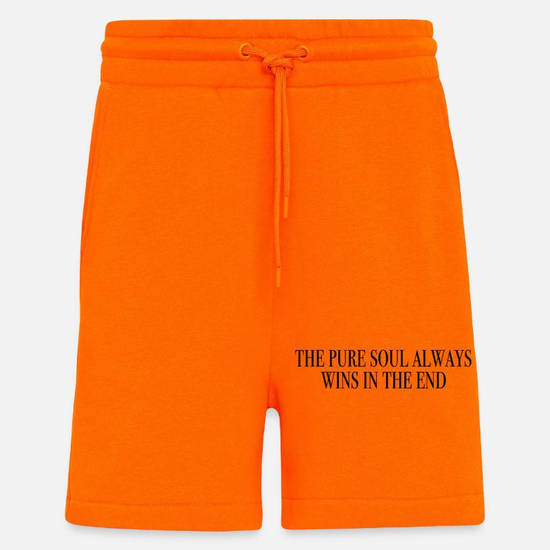 Die Seele gewinnt - Sprücheshirts Motivation - Shorts - made by SPREAD - SUNSET ORANGE