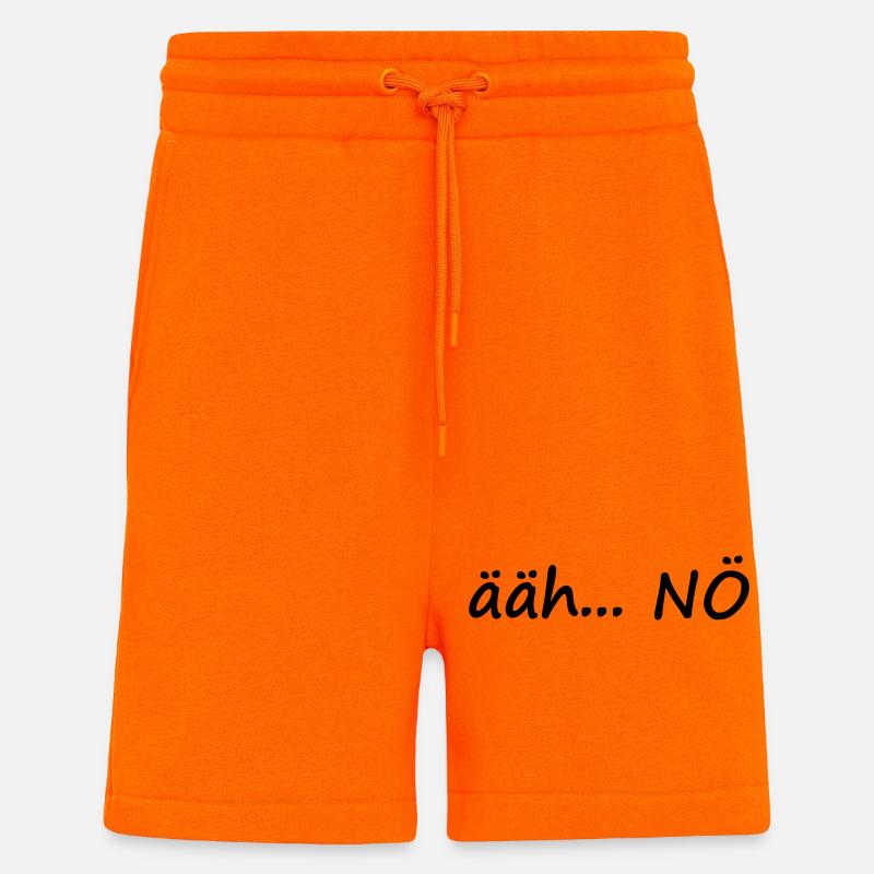 euh... NON - Short bio décontracté fabriqué en UE - SUNSET ORANGE