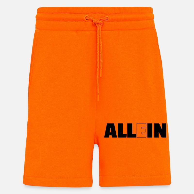 tout compris - Short bio décontracté fabriqué en UE - SUNSET ORANGE