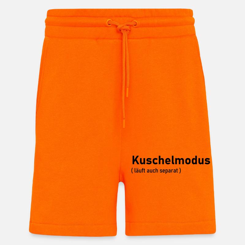 Mode câlin - Short bio décontracté fabriqué en UE - SUNSET ORANGE