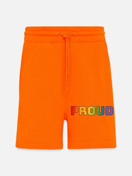 Rainbow proud black - Shorts - made by SPREAD - SUNSET ORANGE