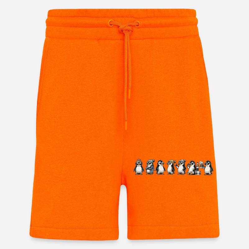 Ping frais - Short bio décontracté fabriqué en UE - SUNSET ORANGE