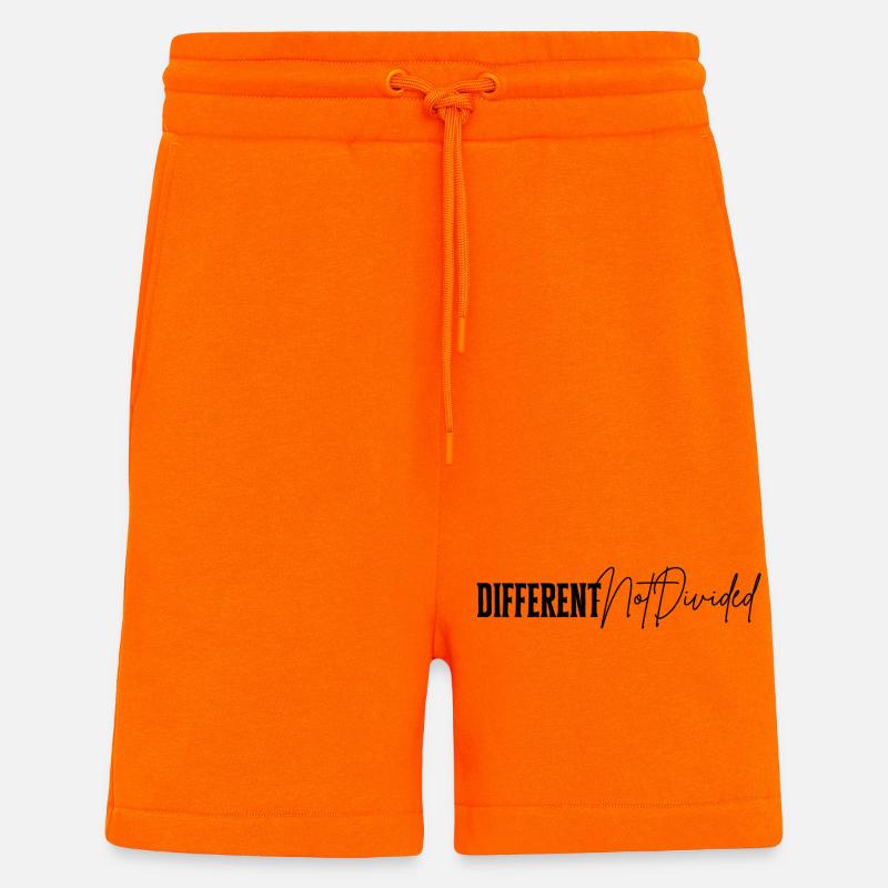 DifferentNotDivided - Shorts - made by SPREAD - SUNSET ORANGE