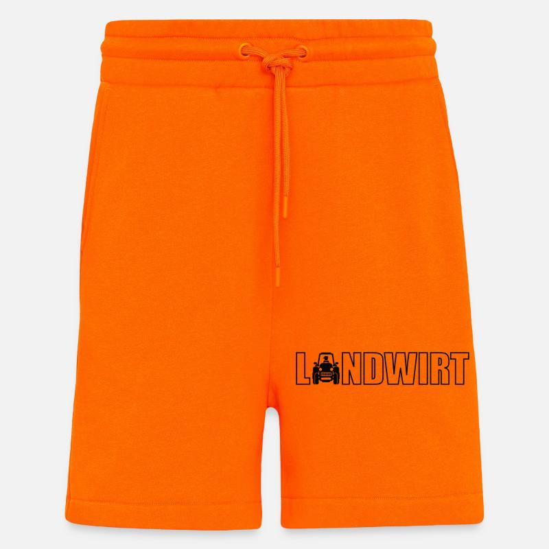 beruf landwirt traktor - Shorts - made by SPREAD - SUNSET ORANGE