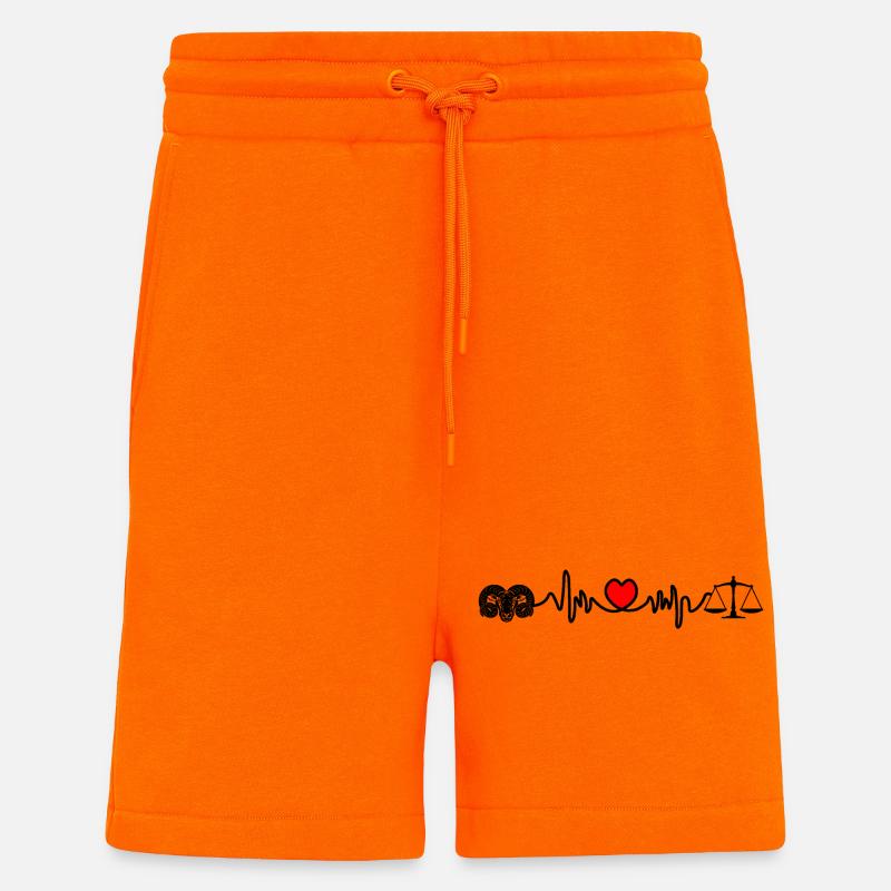 Herzfrequenz-Cardio-Ram-Skala - Shorts - made by SPREAD - SUNSET ORANGE