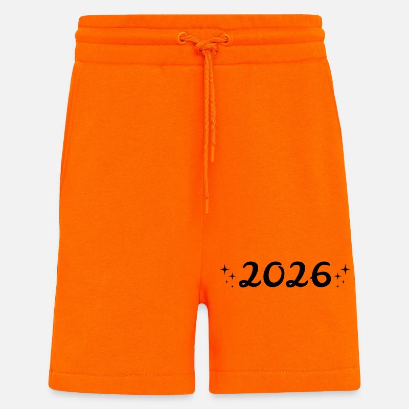2026 Jahr Sterne Geschenkidee - Shorts - made by SPREAD - SUNSET ORANGE