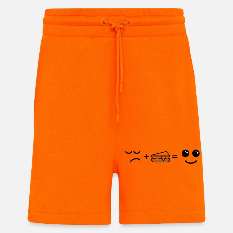 Traurig essen Kuchen Werden Glücklich - Shorts - made by SPREAD - SUNSET ORANGE