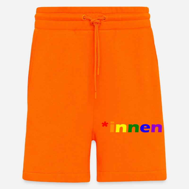 *innen Gendern - Shorts - made by SPREAD - SUNSET ORANGE