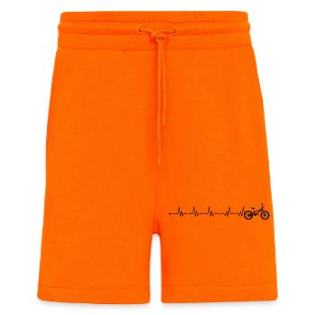Heartbeat vélo bmx - Short bio décontracté fabriqué en UE - SUNSET ORANGE - Devant