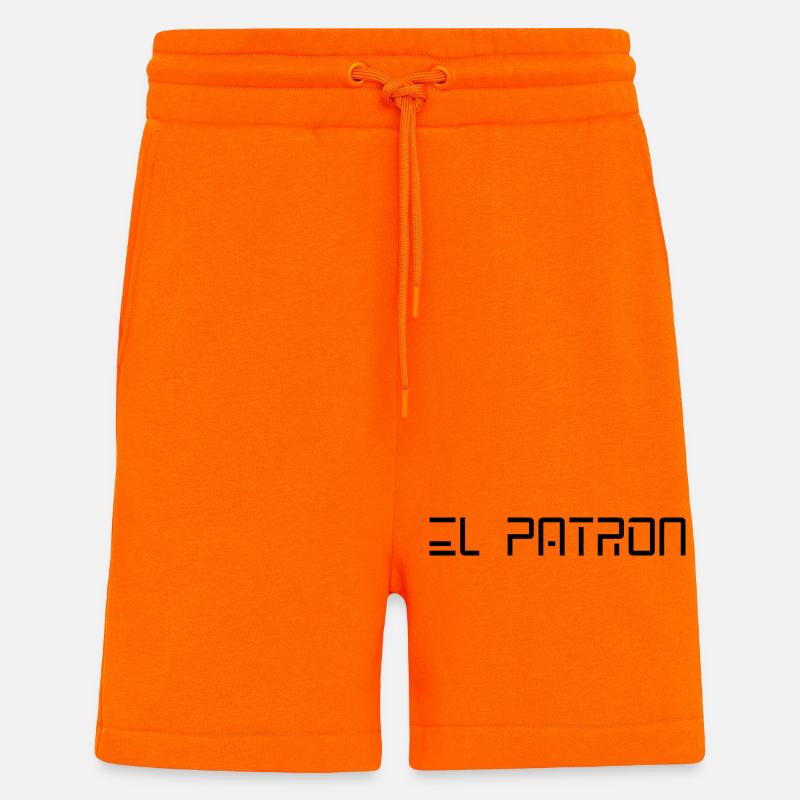 El Patron – Le look du chef - Short bio décontracté fabriqué en UE - SUNSET ORANGE