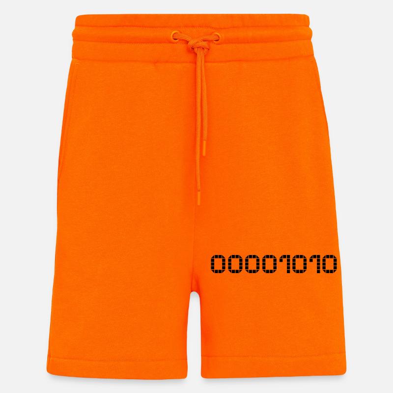 Binary notation - 10 - Shorts - made by SPREAD - SUNSET ORANGE