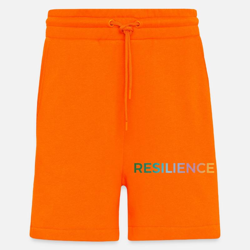 Resilienz Gradient Typo - Shorts - made by SPREAD - SUNSET ORANGE
