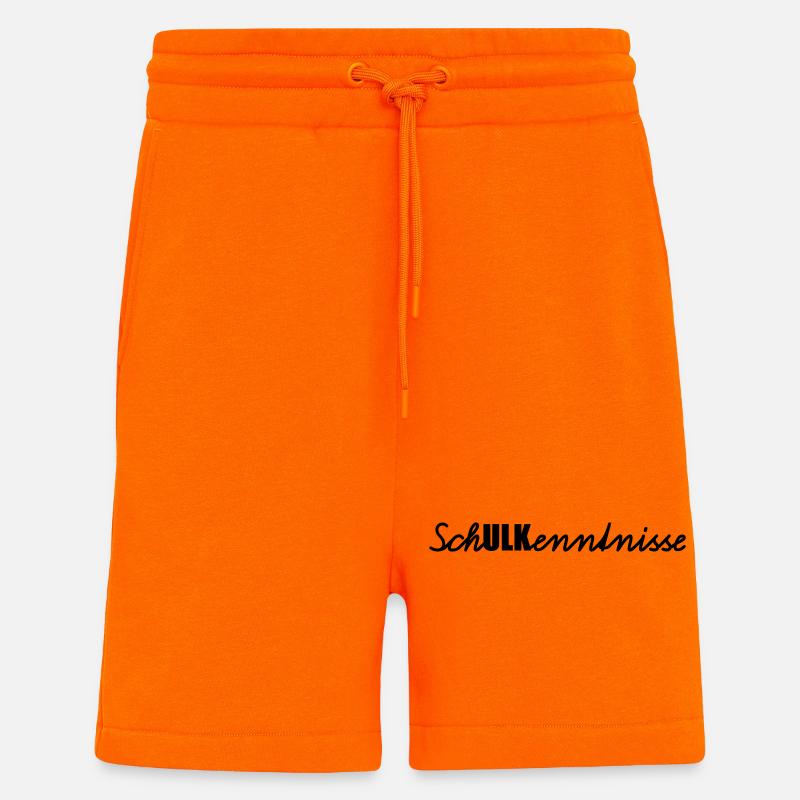 Connaissances de l’école - Short bio décontracté fabriqué en UE - SUNSET ORANGE