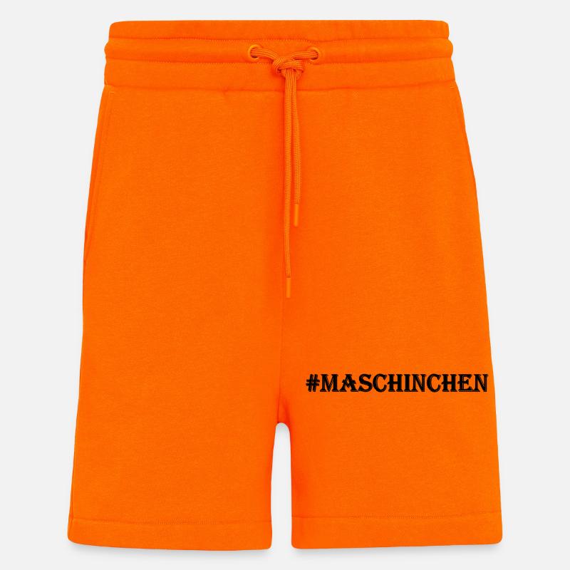 Machines - Short bio décontracté fabriqué en UE - SUNSET ORANGE