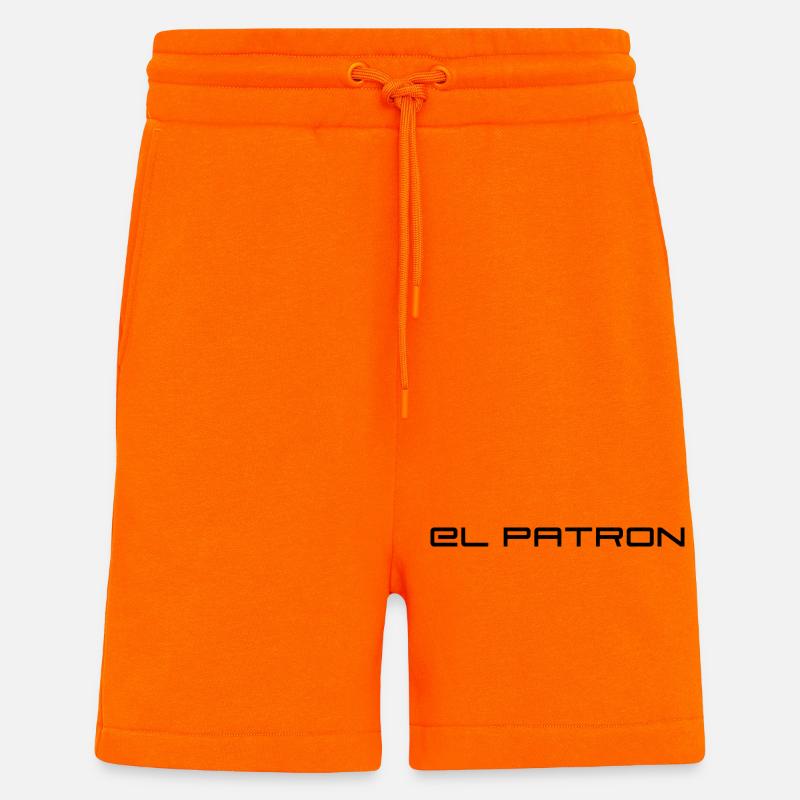 El Patron – Le look du chef - Short bio décontracté fabriqué en UE - SUNSET ORANGE