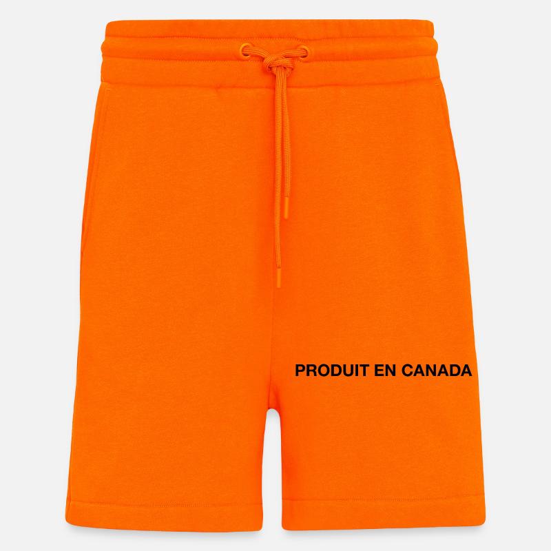 Canada, Canada - Short bio décontracté fabriqué en UE - SUNSET ORANGE