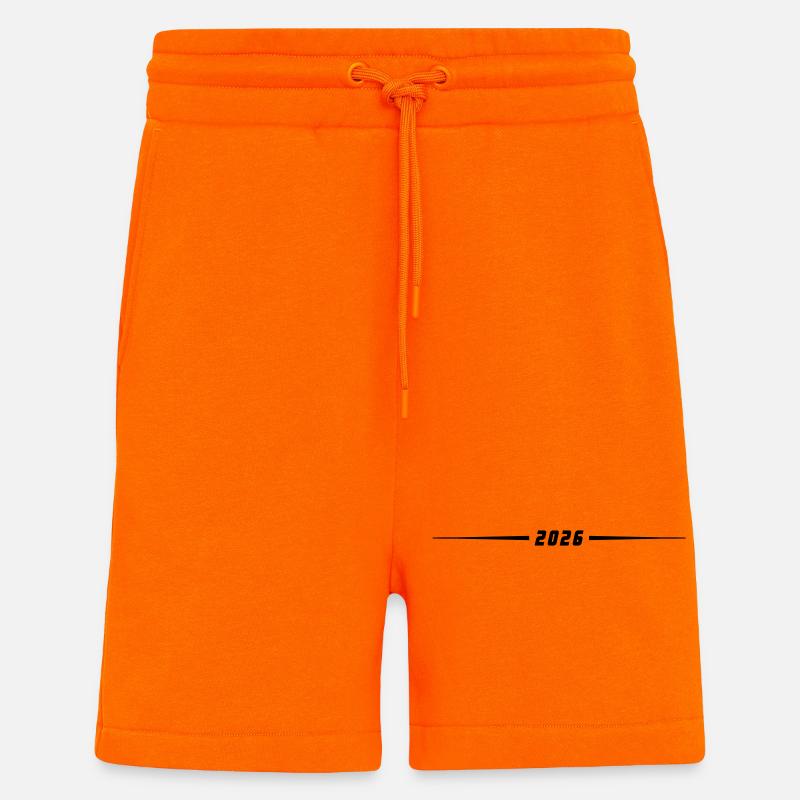 Élément de l’année 2026 - Short bio décontracté fabriqué en UE - SUNSET ORANGE