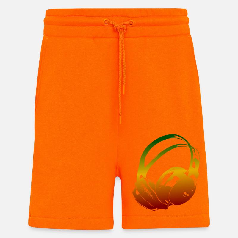 Kopfhörer Reggae - Shorts - made by SPREAD - SUNSET ORANGE