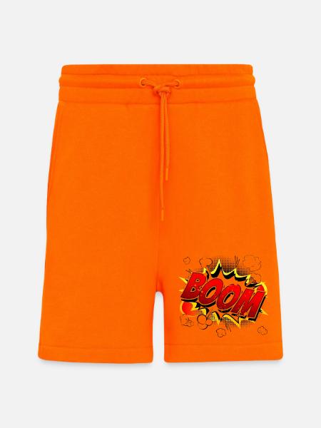 Boom Comic Graphic - Shorts - made by SPREAD - SUNSET ORANGE