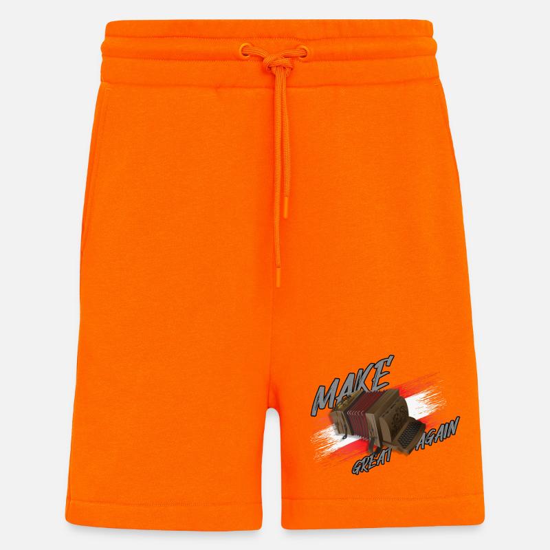 MAKE Squeeze GREAT AGAIN | ZiachON! - Shorts - made by SPREAD - SUNSET ORANGE