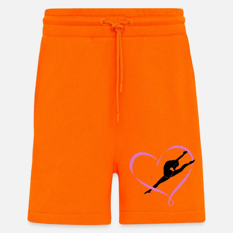 Danser - Short bio décontracté fabriqué en UE - SUNSET ORANGE