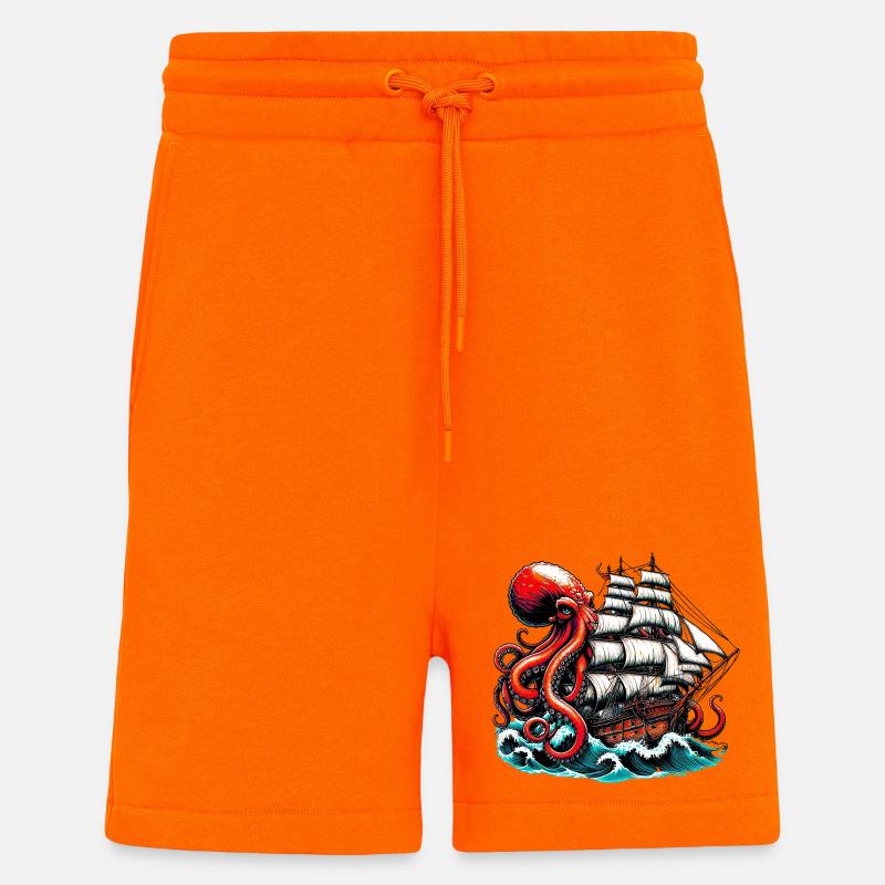 Krake - Shorts - made by SPREAD - SUNSET ORANGE