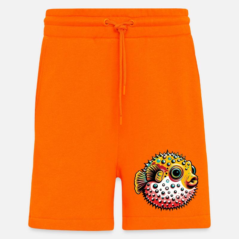 Kugelfisch - Shorts - made by SPREAD - SUNSET ORANGE