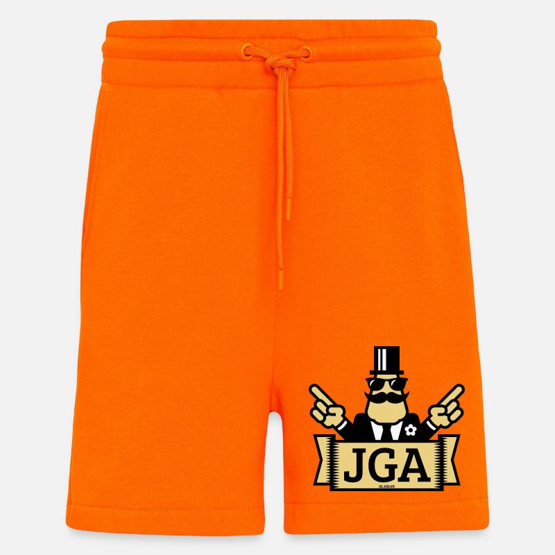JGA Handzeichen (Junggesellenabschied / 3C) - Shorts - made by SPREAD - SUNSET ORANGE