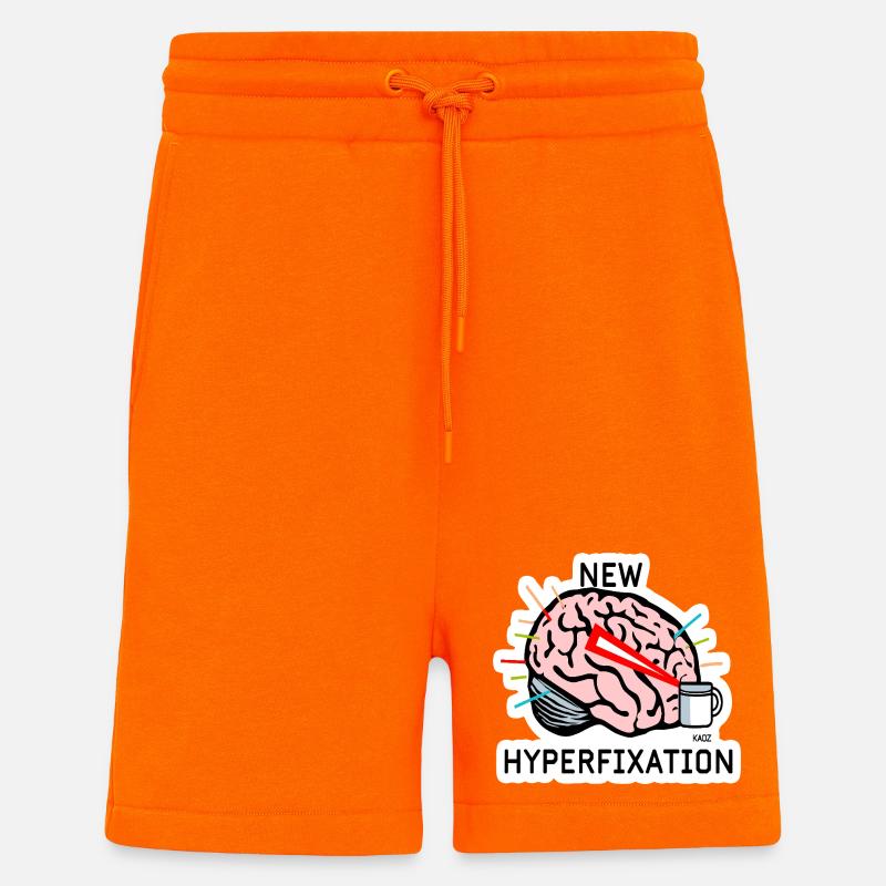Hyperfix Brain Laser - Shorts - made by SPREAD - SUNSET ORANGE