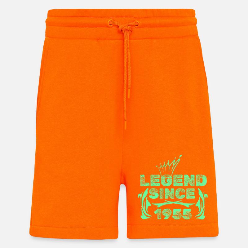 1955 - Short bio décontracté fabriqué en UE - SUNSET ORANGE