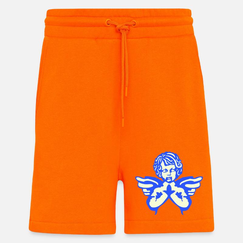 Engel Figur Flügeln - Shorts - made by SPREAD - SUNSET ORANGE