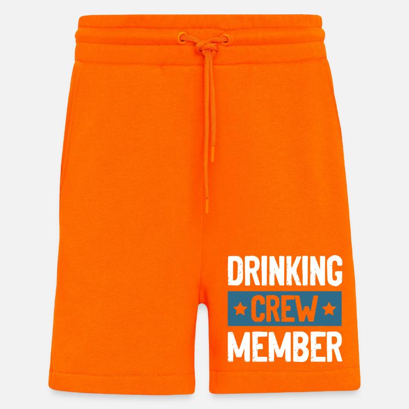 Drinking Crew - Shorts - made by SPREAD - SUNSET ORANGE