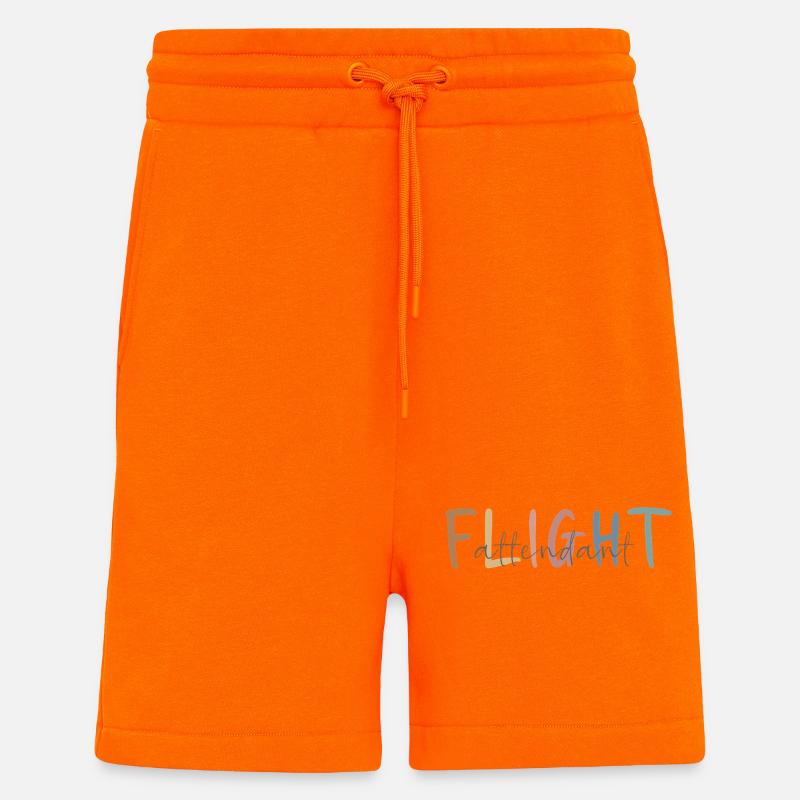 Flugbegleiter Geschenk - Flight Attendant Geschenk - Shorts - made by SPREAD - SUNSET ORANGE