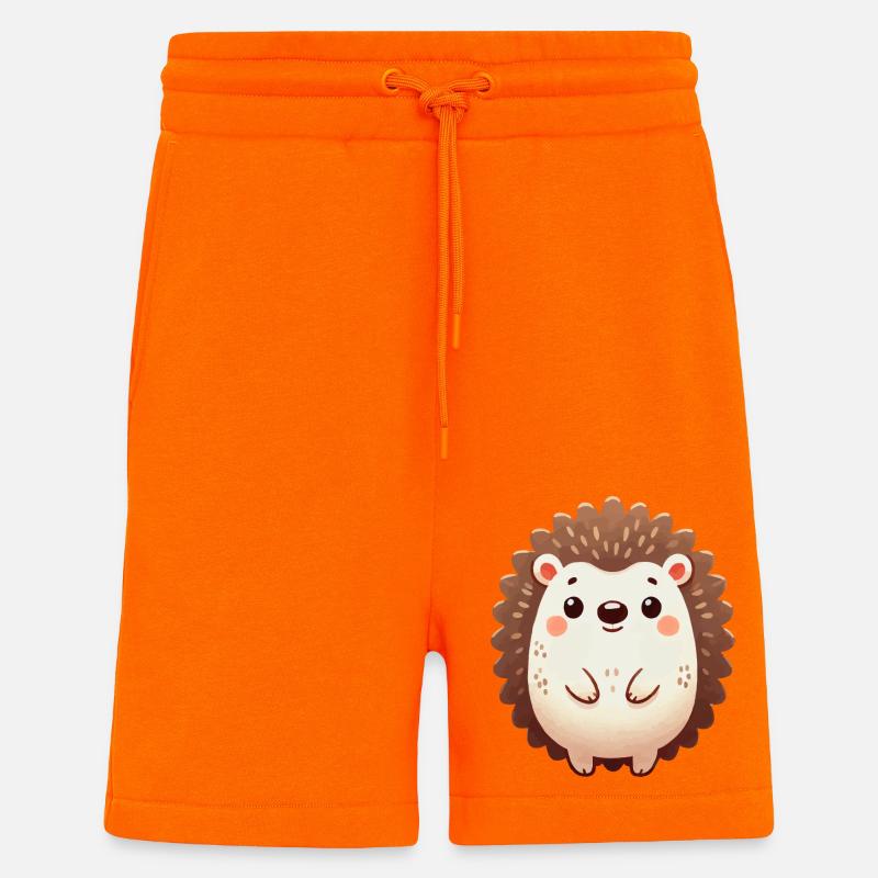 Hérisson - Short bio décontracté fabriqué en UE - SUNSET ORANGE