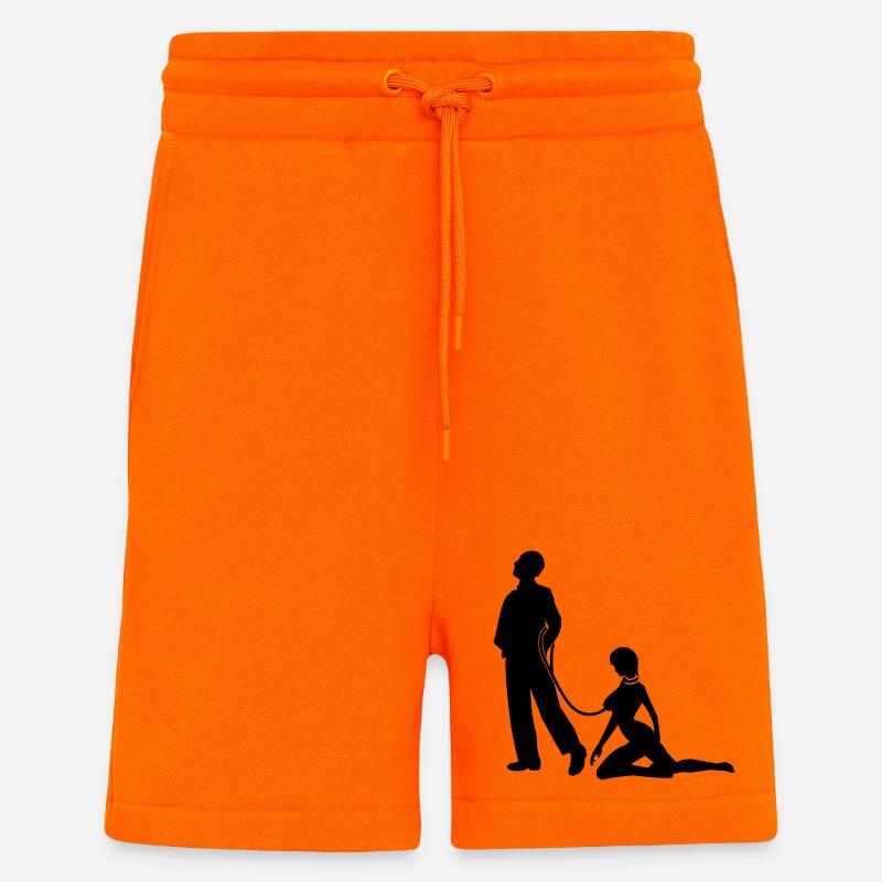 Frau an der Leine Junggesellen - Shorts - made by SPREAD - SUNSET ORANGE