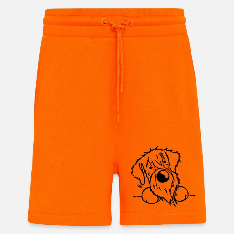 Schnauzer - Short bio décontracté fabriqué en UE - SUNSET ORANGE