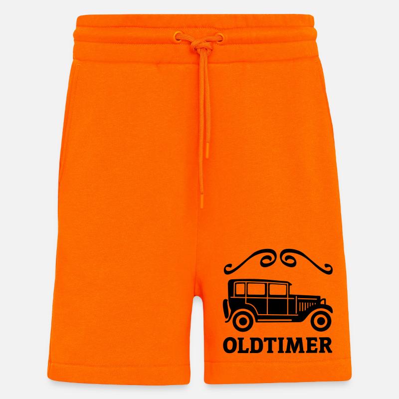auto oldtimer antik - Shorts - made by SPREAD - SUNSET ORANGE