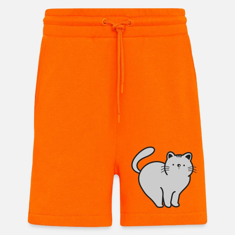 Cat Cats - Shorts - made by SPREAD - SUNSET ORANGE