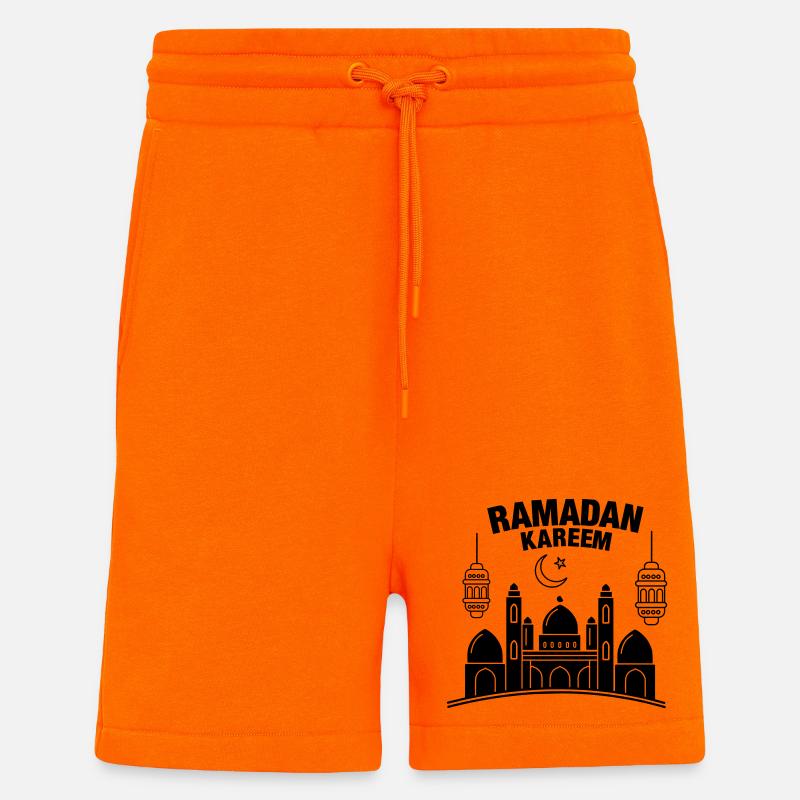 Ramadan Kareem Lichter - Shorts - made by SPREAD - SUNSET ORANGE