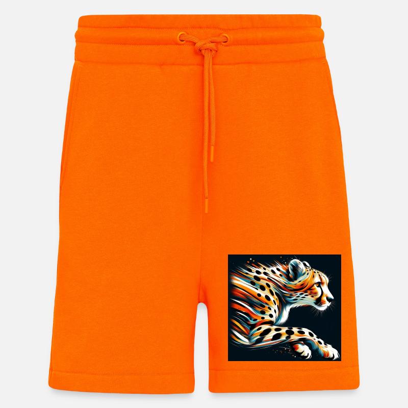 Guépard - Short bio décontracté fabriqué en UE - SUNSET ORANGE